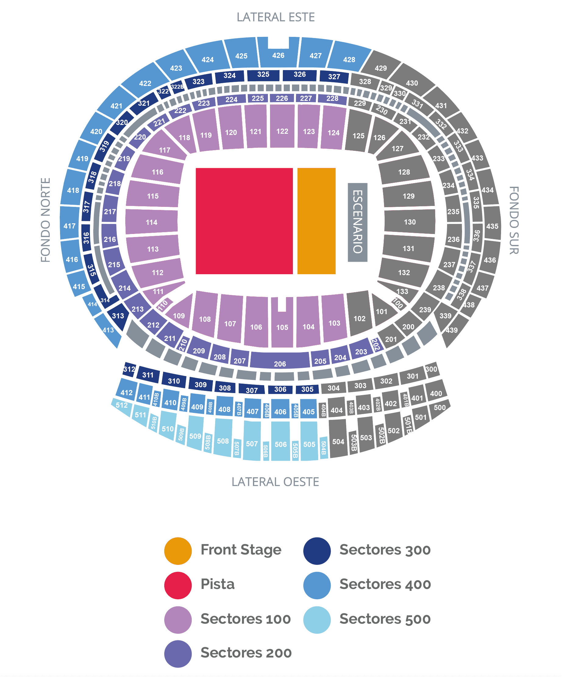 Riyadh Air Metropolitano — Plano del estadio